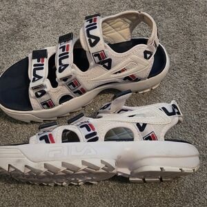 FILA White Sandals
